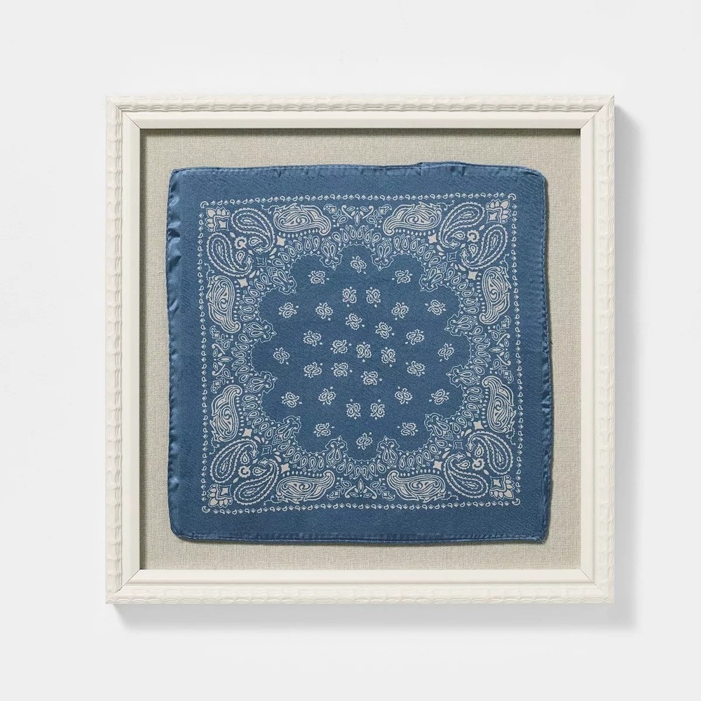 16x16 Framed Fabric Bandana Wall Art – Threshold Studio McGee, Target 2026